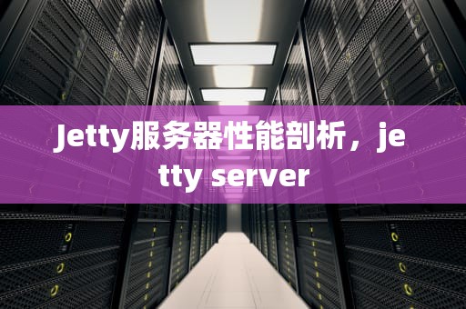 Jetty服务器性能剖析，jetty server