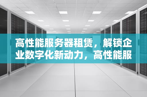 高性能服务器租赁，解锁企业数字化新动力，高性能服务器租赁费