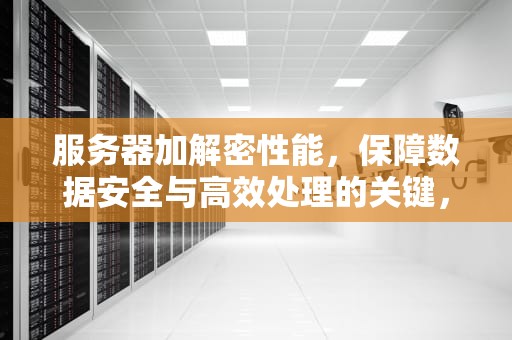 服务器加解密性能，保障数据安全与高效处理的关键，服务器加解密性能怎么样