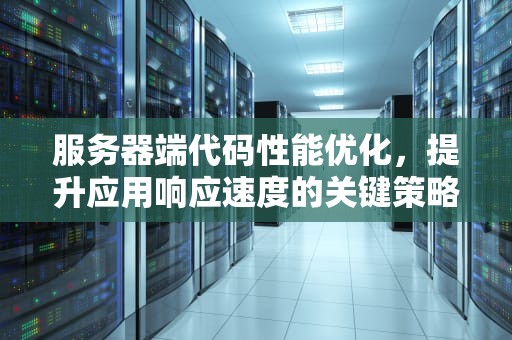 服务器端代码性能优化，提升应用响应速度的关键策略，服务器段代码性能测试