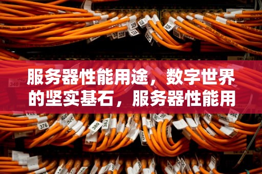 服务器性能用途，数字世界的坚实基石，服务器性能用途有哪些