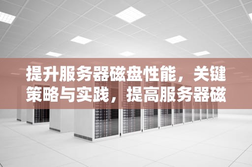 提升服务器磁盘性能，关键策略与实践，提高服务器磁盘性能的方法