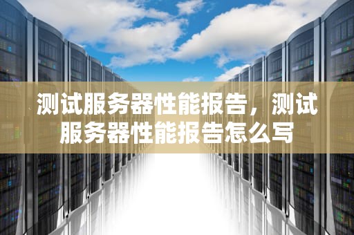 测试服务器性能报告，测试服务器性能报告怎么写