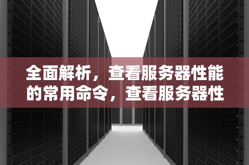 全面解析，查看服务器性能的常用命令，查看服务器性能命令是什么