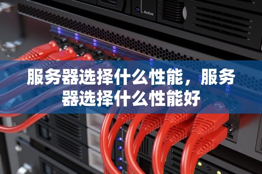 服务器选择什么性能，服务器选择什么性能好
