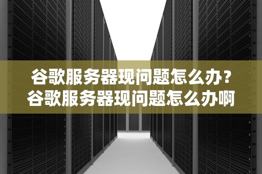 谷歌服务器现问题怎么办？谷歌服务器现问题怎么办啊