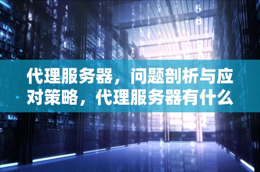 代理服务器，问题剖析与应对策略，代理服务器有什么问题吗