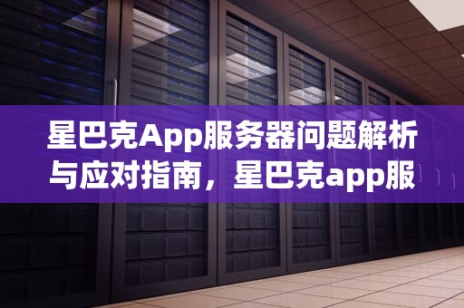 星巴克App服务器问题解析与应对指南，星巴克app服务器发现问题,请稍后再试