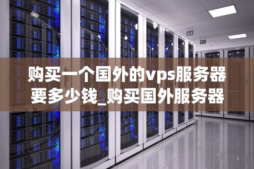 购买一个国外的vps服务器要多少钱_购买国外服务器合法吗_购买国外VPS服务器的费用分析