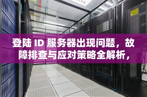 登陆 ID 服务器出现问题，故障排查与应对策略全解析，登陆id服务器出现问题怎么办
