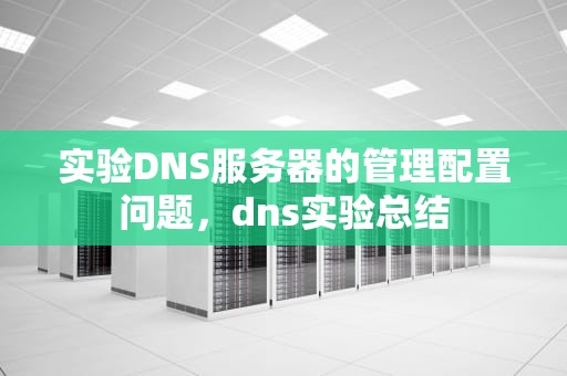 实验DNS服务器的管理配置问题，dns实验总结