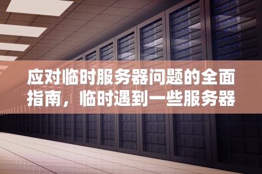 应对临时服务器问题的全面指南，临时遇到一些服务器问题怎么解决
