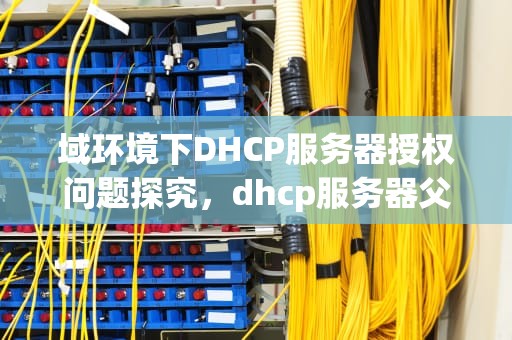 域环境下DHCP服务器授权问题探究，dhcp服务器父域