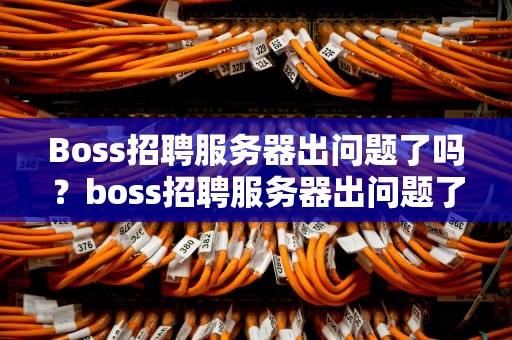 Boss招聘服务器出问题了吗？boss招聘服务器出问题了吗安全吗