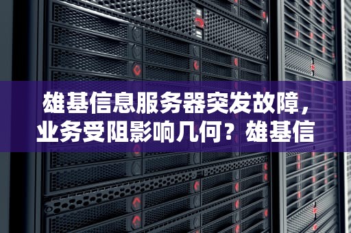 雄基信息服务器突发故障，业务受阻影响几何？雄基信息招聘