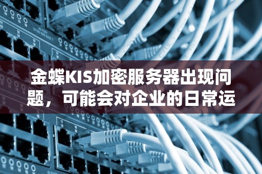 金蝶KIS加密服务器出现问题，可能会对企业的日常运营和财务管理带来诸多不便。以下是关于这一问题的详细分析，金蝶软件加密服务器未正常启动