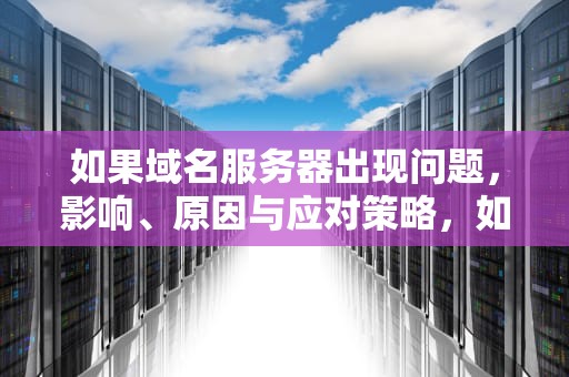 如果域名服务器出现问题，影响、原因与应对策略，如果域名服务器出现问题怎么办