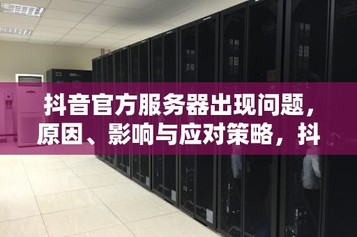 抖音官方服务器出现问题，原因、影响与应对策略，抖音官方服务器出现问题怎么办