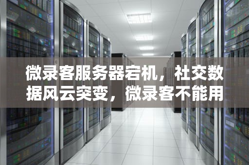 微录客服务器宕机，社交数据风云突变，微录客不能用了还有什么软件