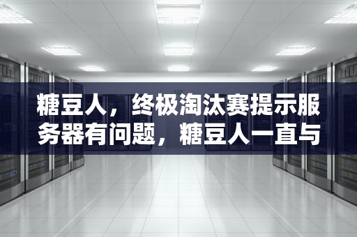 糖豆人，终极淘汰赛提示服务器有问题，糖豆人一直与服务器断开连接