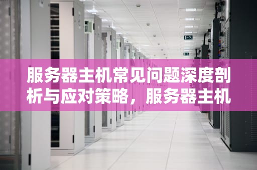 服务器主机常见问题深度剖析与应对策略，服务器主机有什么问题吗知乎