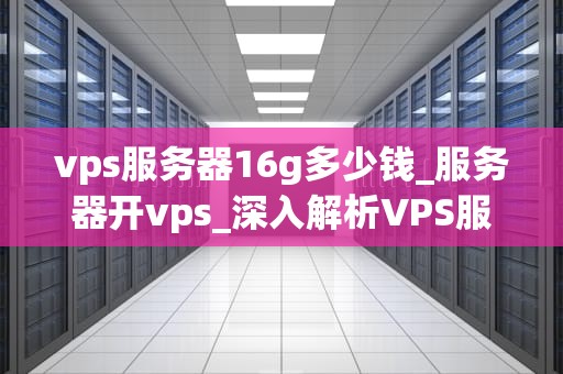 vps服务器16g多少钱_服务器开vps_深入解析VPS服务器16G的价格及其影响因素