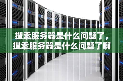 搜索服务器是什么问题了，搜索服务器是什么问题了啊