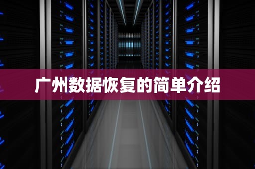 广州数据恢复的简单介绍
