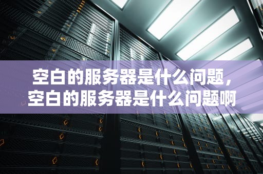 空白的服务器是什么问题，空白的服务器是什么问题啊