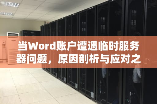 当Word账户遭遇临时服务器问题，原因剖析与应对之道，word账户遇到临时服务器问题怎么解决