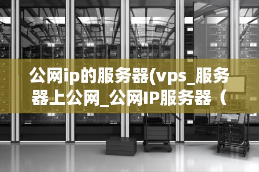 公网ip的服务器(vps_服务器上公网_公网IP服务器（VPS）的全面解析