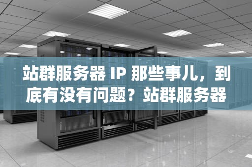 站群服务器 IP 那些事儿，到底有没有问题？站群服务器ip设置