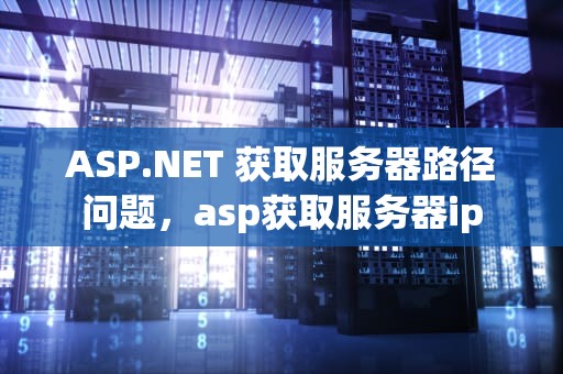ASP.NET 获取服务器路径问题，asp获取服务器ip