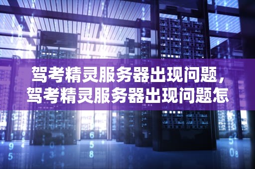 驾考精灵服务器出现问题，驾考精灵服务器出现问题怎么办