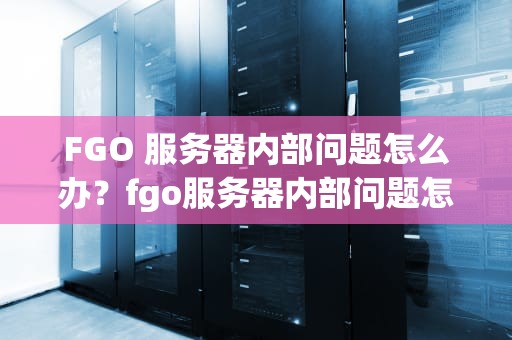FGO 服务器内部问题怎么办？fgo服务器内部问题怎么办啊