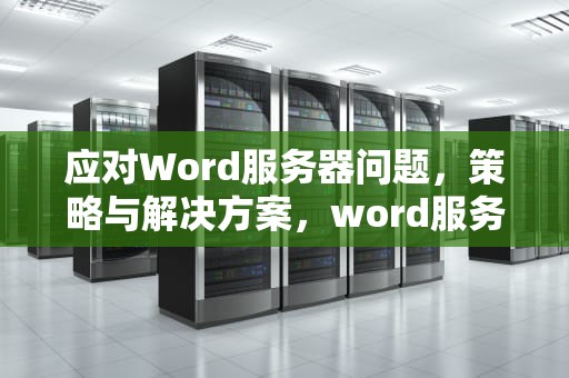 应对Word服务器问题，策略与解决方案，word服务器遇到一些问题怎么解决