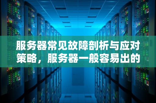 服务器常见故障剖析与应对策略，服务器一般容易出的问题有哪些
