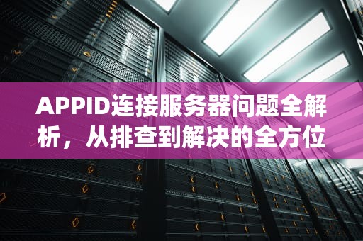 APPID连接服务器问题全解析，从排查到解决的全方位指南，appid 连接服务器出现问题