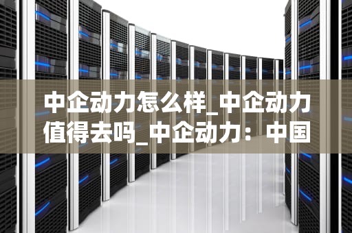 中企动力怎么样_中企动力值得去吗_中企动力：中国企业发展的动力源泉
