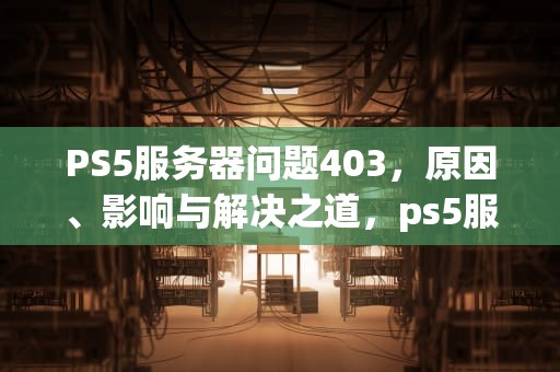 PS5服务器问题403，原因、影响与解决之道，ps5服务器出了点问题