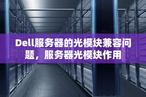 Dell服务器的光模块兼容问题，服务器光模块作用