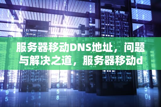 服务器移动DNS地址，问题与解决之道，服务器移动dns地址是什么问题啊