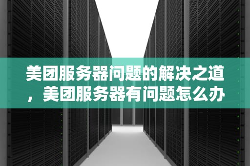 美团服务器问题的解决之道，美团服务器有问题怎么办啊