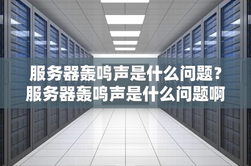服务器轰鸣声是什么问题？服务器轰鸣声是什么问题啊