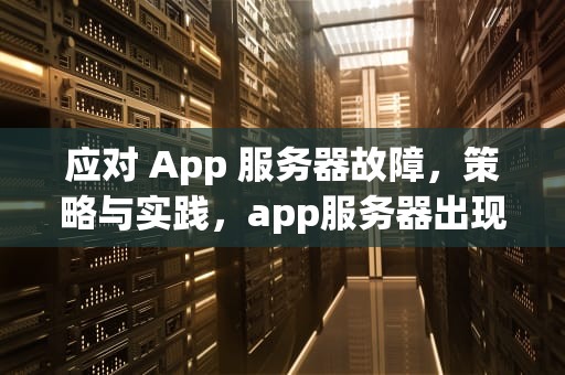 应对 App 服务器故障，策略与实践，app服务器出现问题怎么办解决