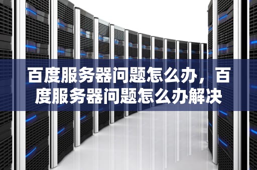 百度服务器问题怎么办，百度服务器问题怎么办解决