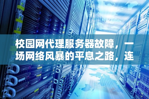 校园网代理服务器故障，一场网络风暴的平息之路，连校园网代理服务器出现问题