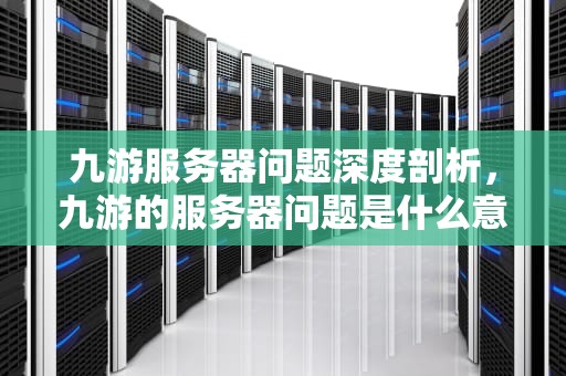 九游服务器问题深度剖析，九游的服务器问题是什么意思