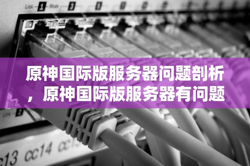 原神国际版服务器问题剖析，原神国际版服务器有问题怎么办
