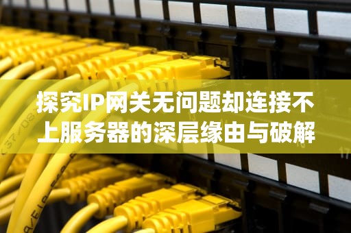 探究IP网关无问题却连接不上服务器的深层缘由与破解之道，ip网关无问题连接不上服务器怎么办